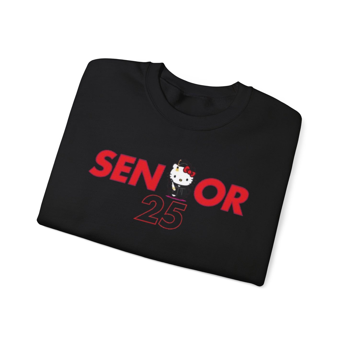 Senior 2025 Crewneck Sweatshirt - Hello Kitty Design