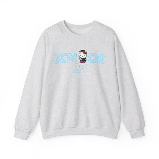 Senior 2025 Crewneck Sweatshirt - Hello Kitty Design