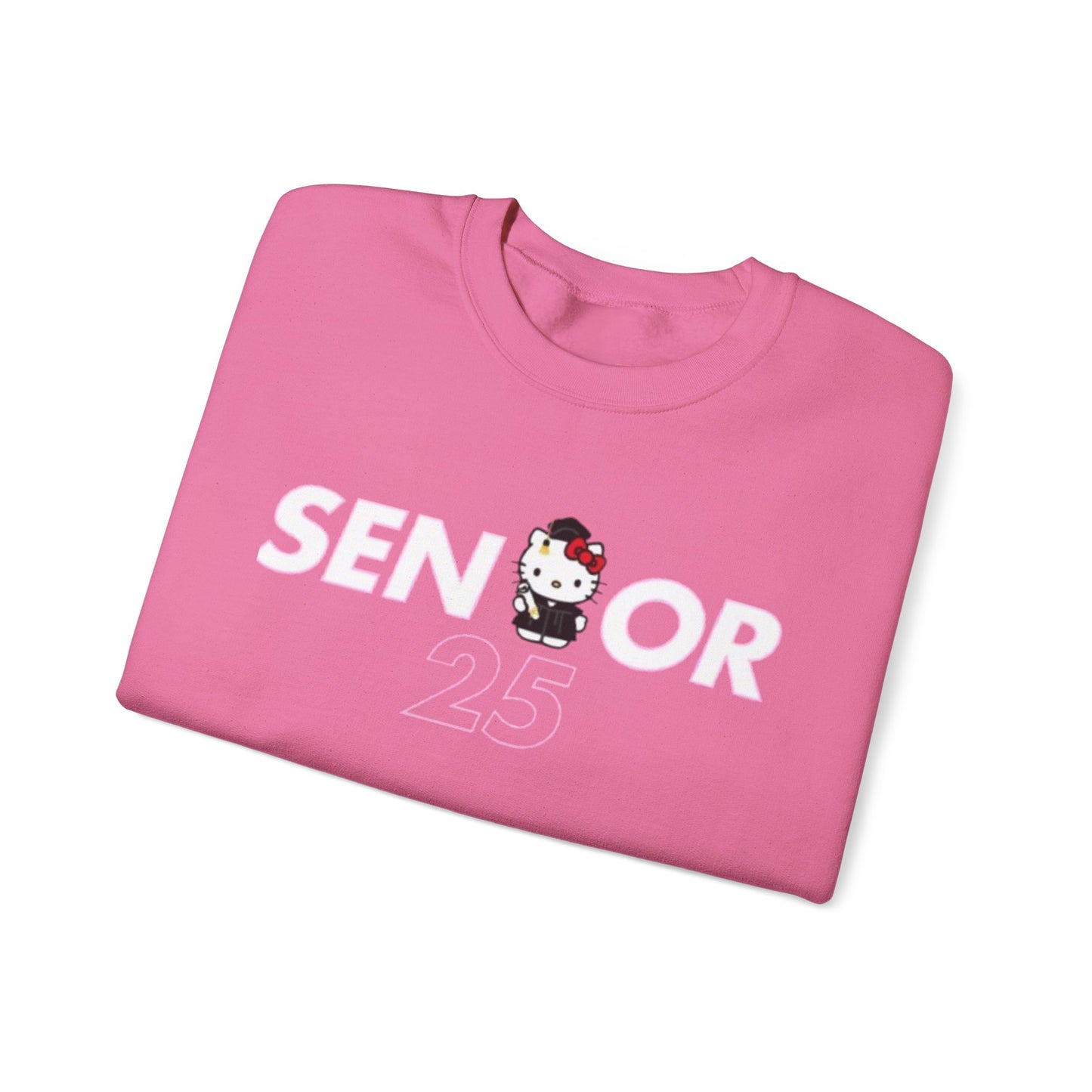 Senior 2025 Crewneck Sweatshirt - Hello Kitty Design