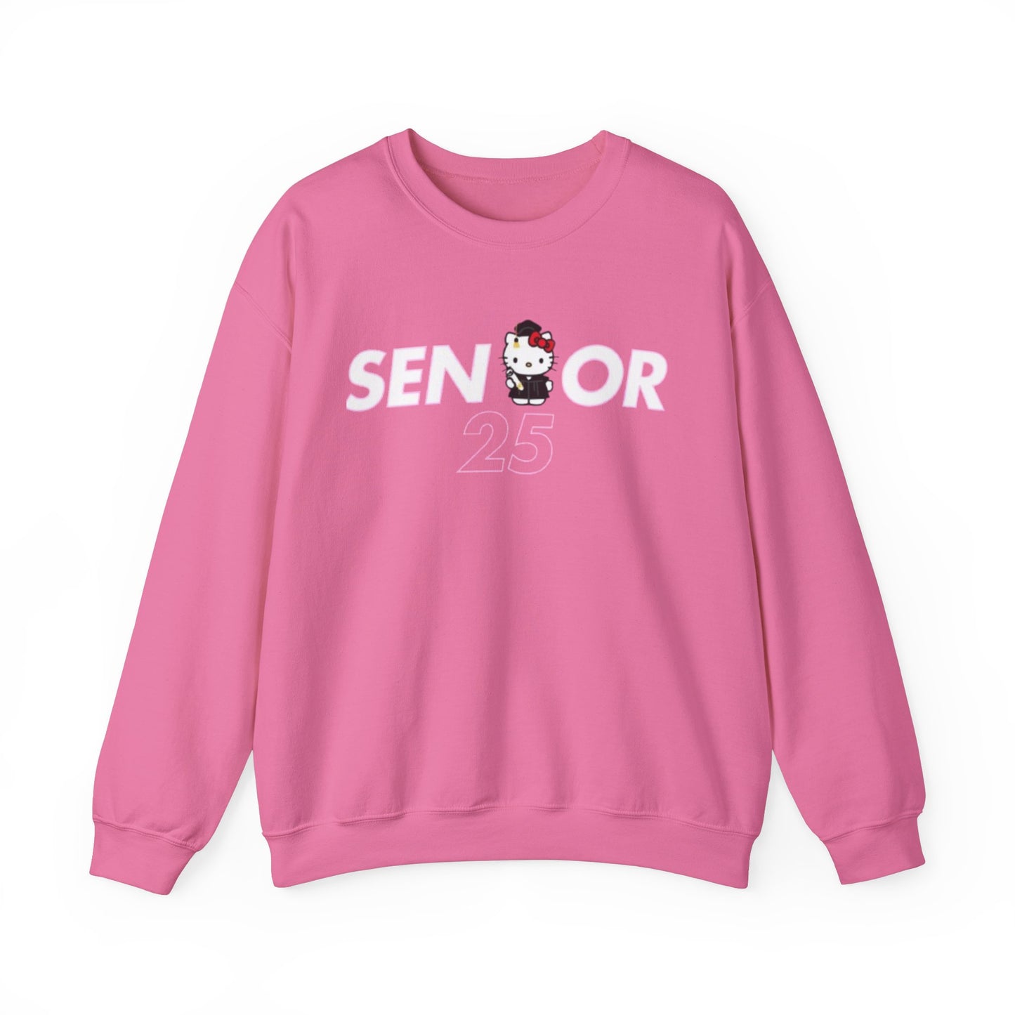 Senior 2025 Crewneck Sweatshirt - Hello Kitty Design