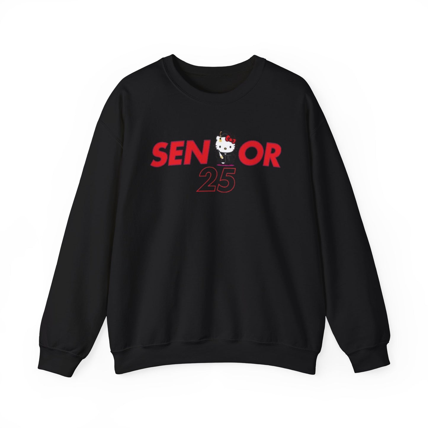 Senior 2025 Crewneck Sweatshirt - Hello Kitty Design